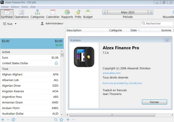 Alzex Finance Pro 7.1.6 Portable Win x64 Multi Préactivé